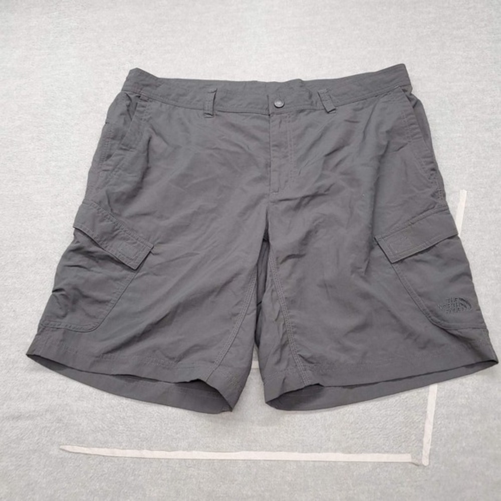 The North Face Men Activewear Shorts 40 Black Ripstop Cargo Pockets 10" Inseam